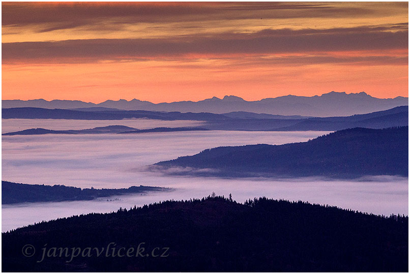 Alpy  z Boubína, Šumava