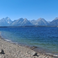 JACKSON LAKE a  hlavní hřeben  GRAND TETON  RIDGE | fotografie