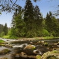 SOUTOK VYDRY (zleva) A KREMELNE, ZAČATEK ŘEKY OTAVY (vpravo) | fotografie